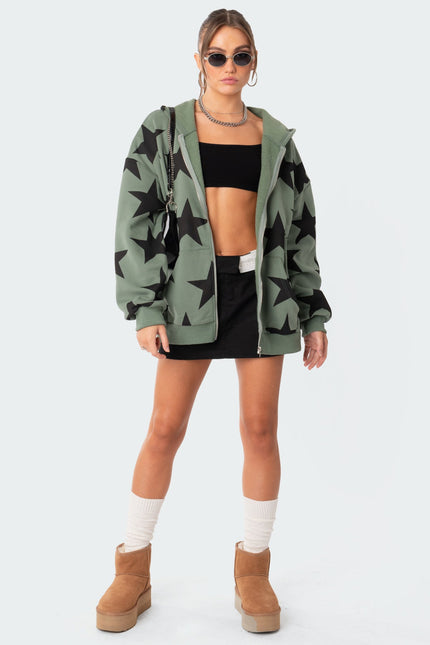 Star At Me Oversized Hoodie