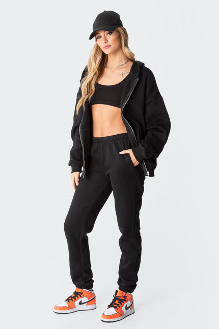 Nova Oversized Hoodie - Black
