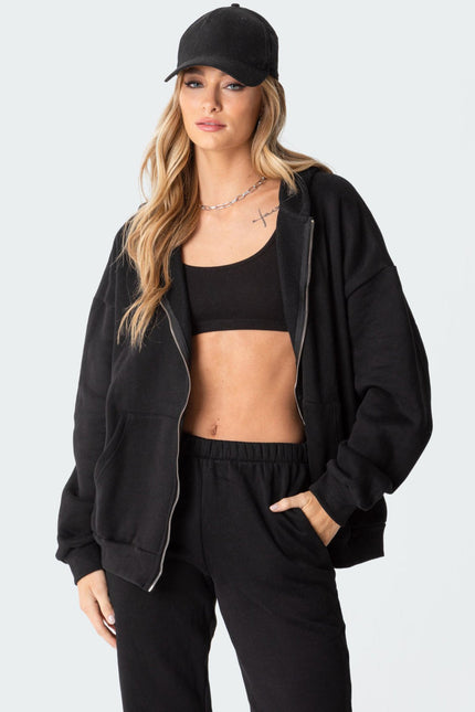 Nova Oversized Hoodie - Black