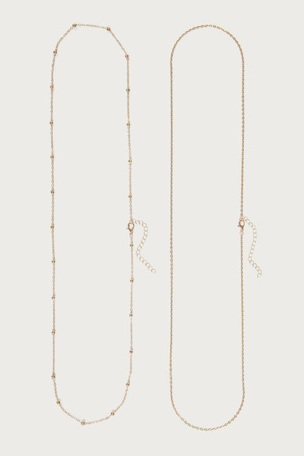 Sissy Pack Of 2 Belly Chains - Gold