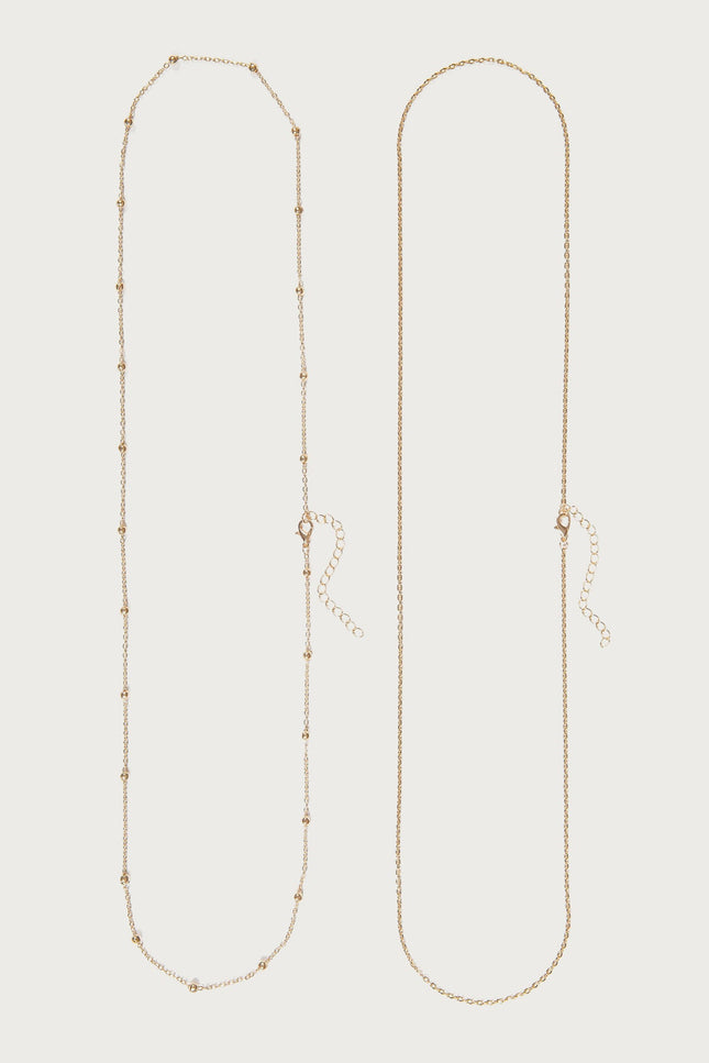Sissy Pack Of 2 Belly Chains - Gold