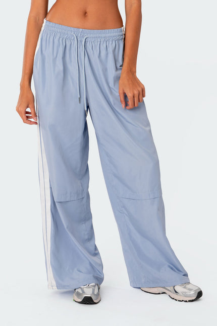 Fauna Nylon Track Pants - Light Blue