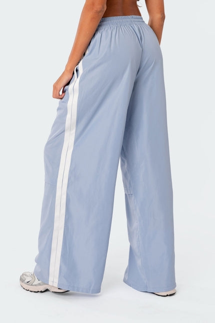 Fauna Nylon Track Pants - Light Blue