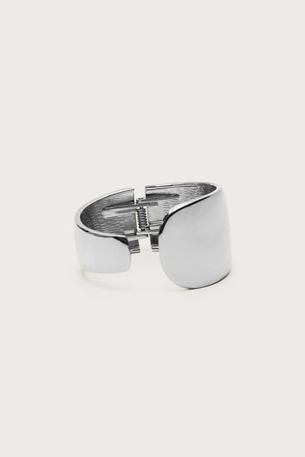 Asymmetric Cuff Bracelet - Silver