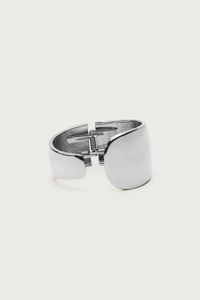 Asymmetric Cuff Bracelet - Silver