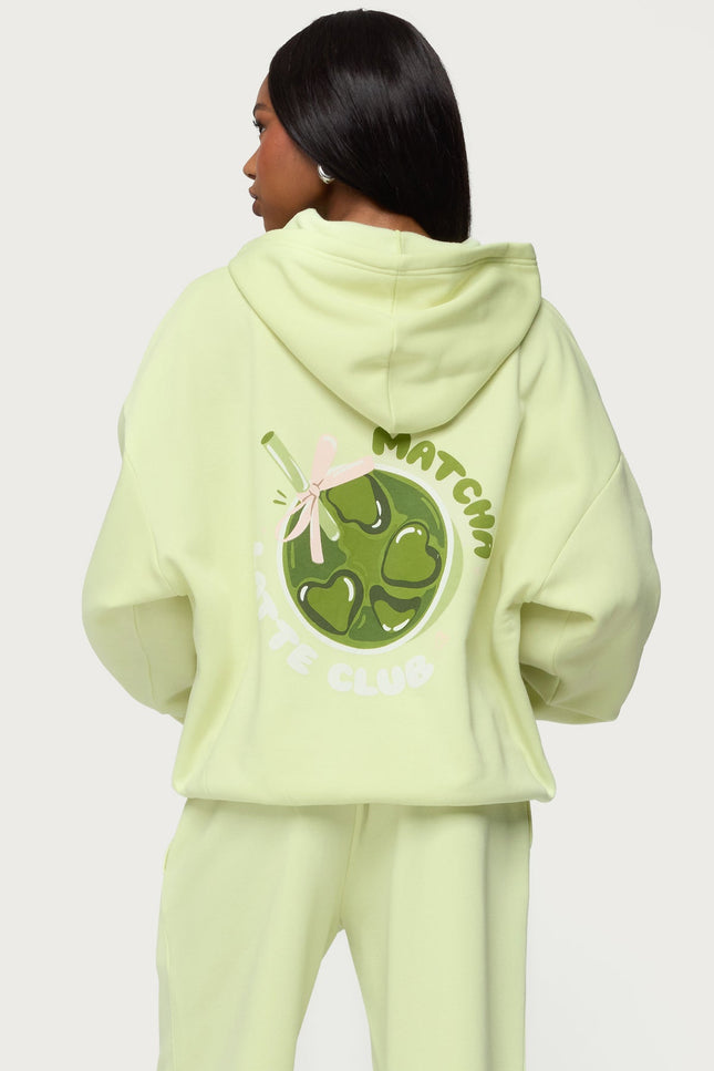 Matcha Lover Oversized Hoodie