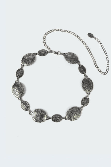 Charmy Pendant Belt - Silver