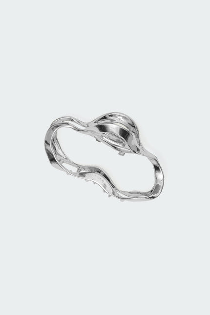 Golden Glow Claw Clip - Silver