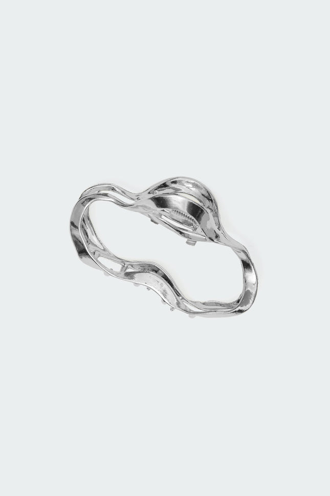 Golden Glow Claw Clip - Silver