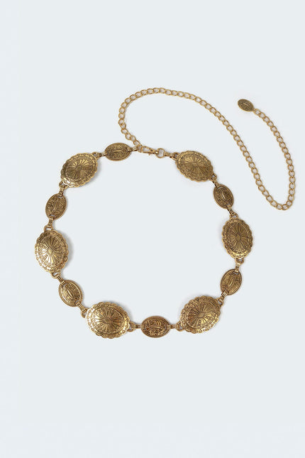 Charmy Pendant Belt - Gold
