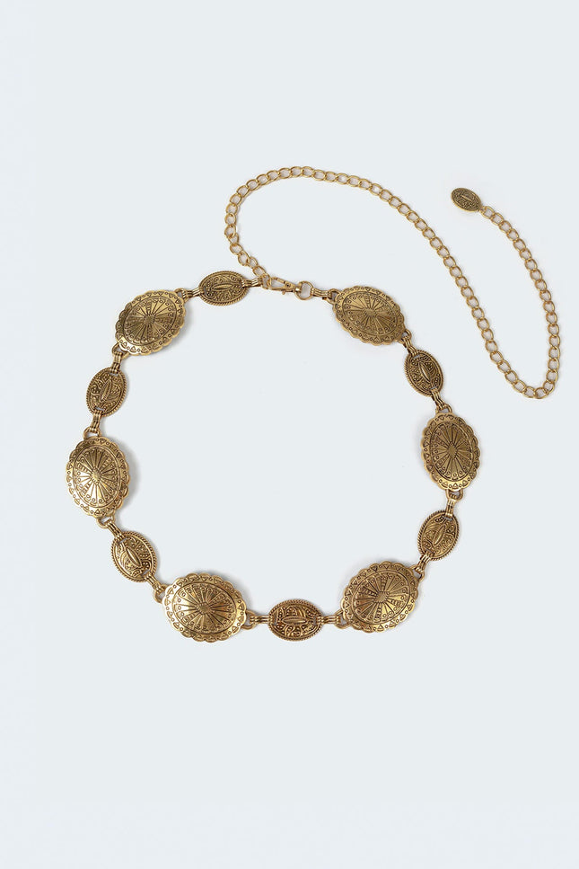 Charmy Pendant Belt - Gold