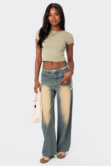 Bambi Open-Back T-Shirt - Green