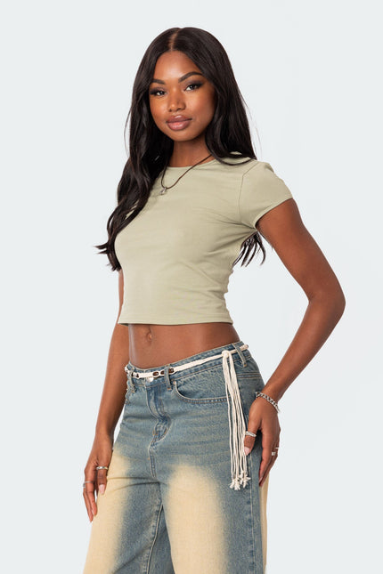 Bambi Open-Back T-Shirt - Green