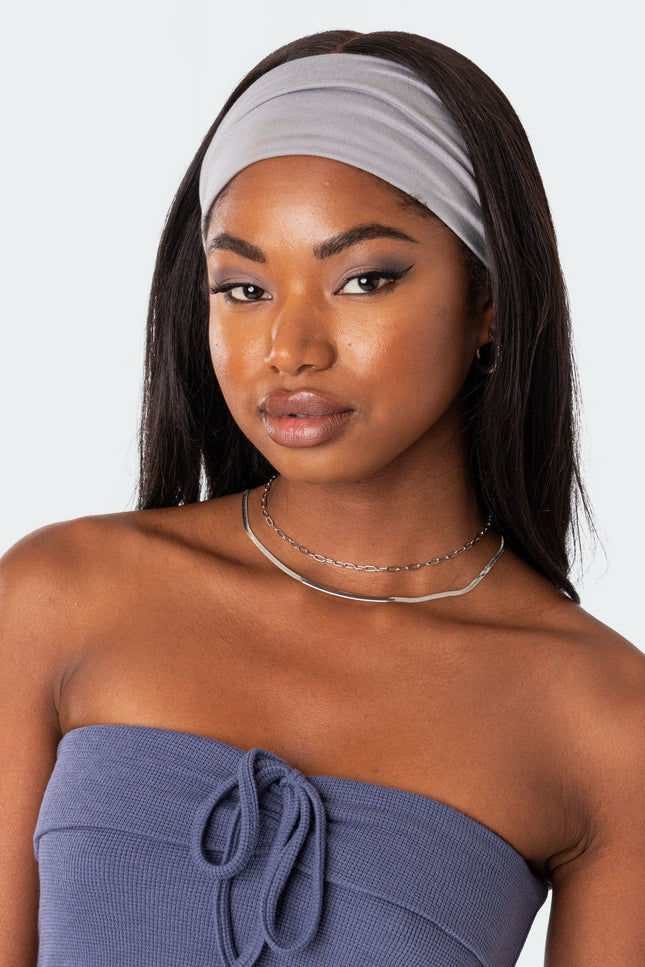 Take On The Day Headband - Gray