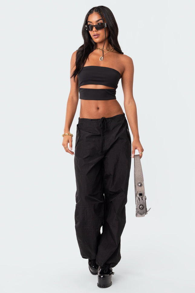 Darcey Cut-Out Tube Top - Black