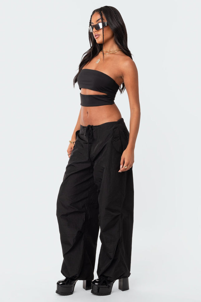 Darcey Cut-Out Tube Top - Black