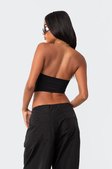 Darcey Cut-Out Tube Top - Black