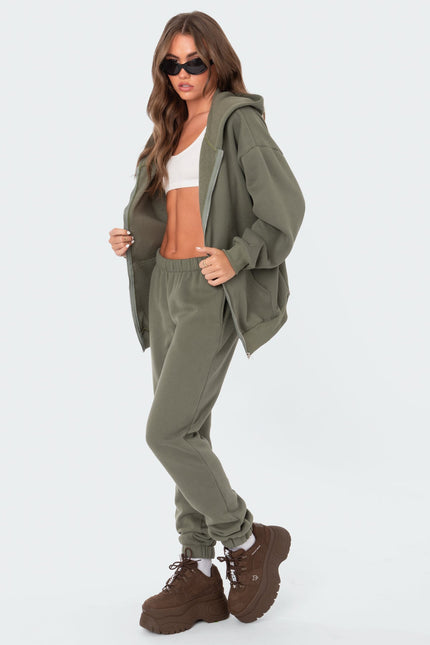 Nova Oversized Hoodie - Olive