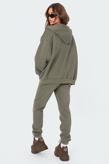 Nova Oversized Hoodie - Olive