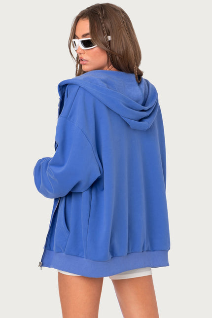 New York Oversized Hoodie - Blue