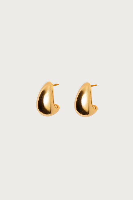 Goes With Everything Chunky Stud Earrings - Gold