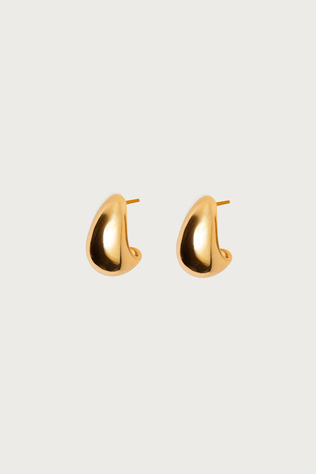 Goes With Everything Chunky Stud Earrings - Gold