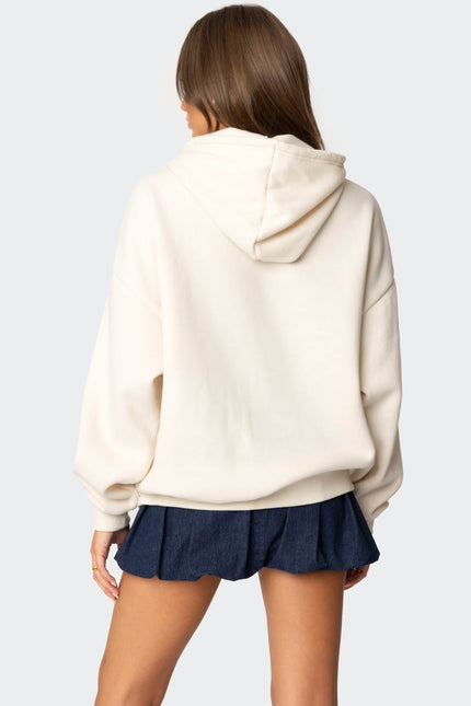 98 Oversized Hoodie - Cream