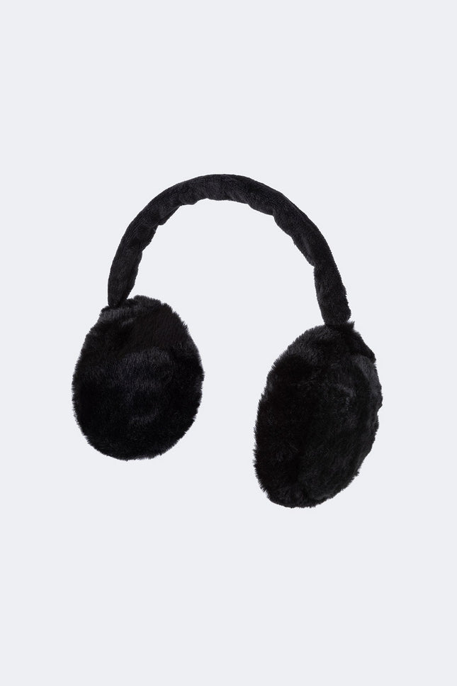 Fluffy Ear Muffs - Black