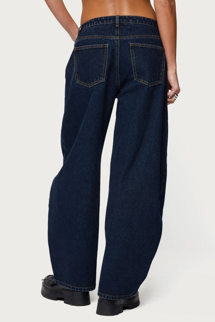 Jillian Low Rise Oversized Barrel Jeans