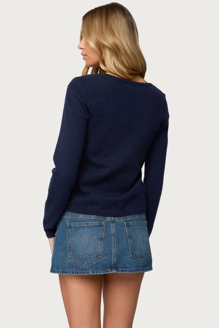 Demi Tie Front Knit Cardigan