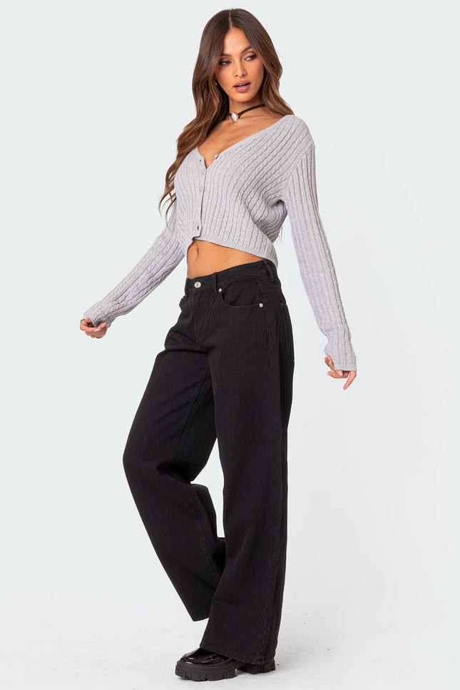 Daytime Low Rise Baggy Jeans - Black