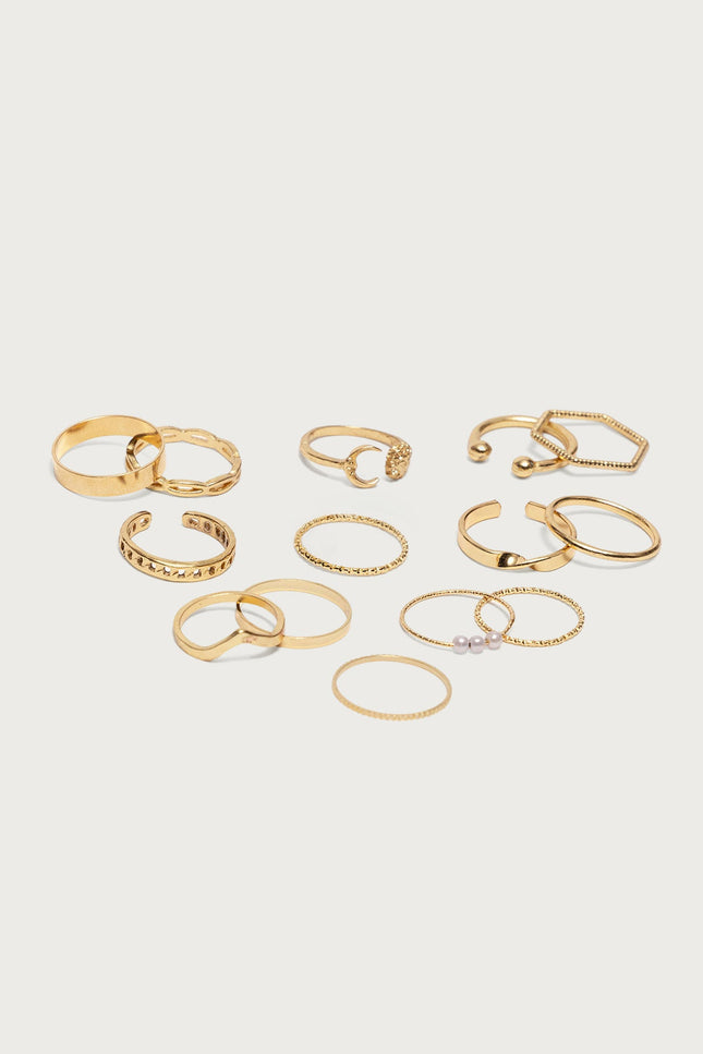 Assorted Stacking Ring Pack - Gold