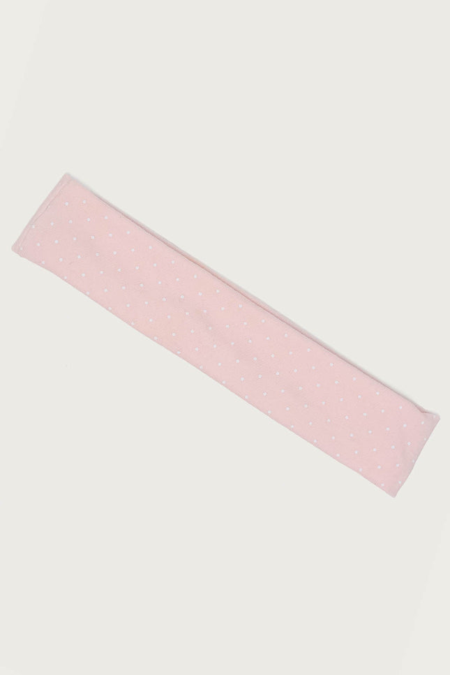Polka Dot Printed Headband - Pink