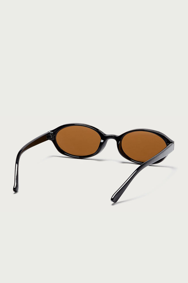 Clarke Oval Sunglasses - Jet Black