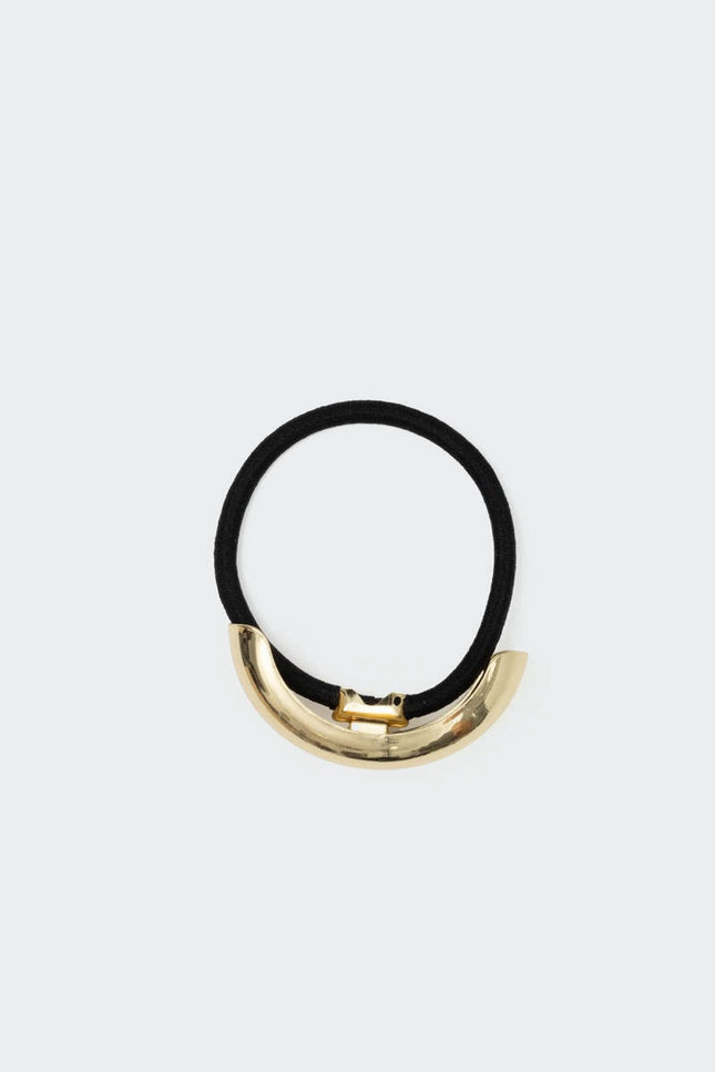 Sleek Double Cuff Hair Tie - Gold