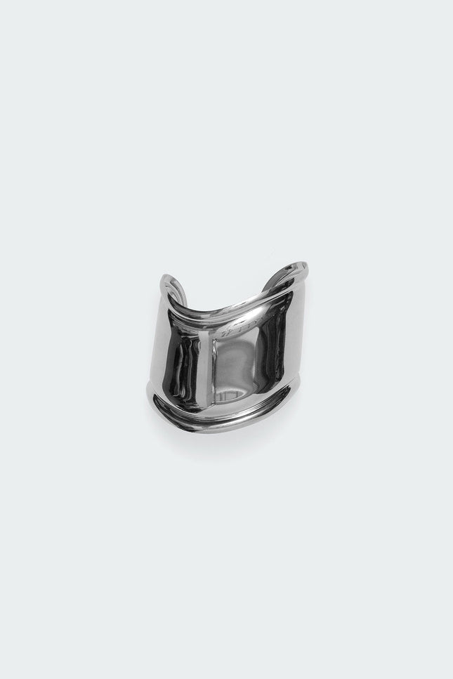 Curvy Arm Cuff - Silver