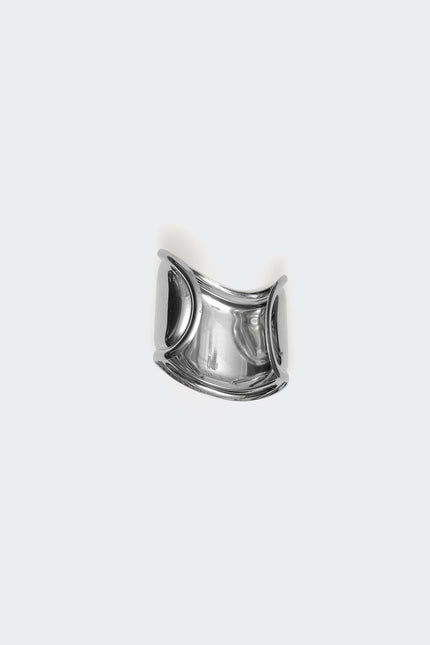 Curvy Arm Cuff - Silver