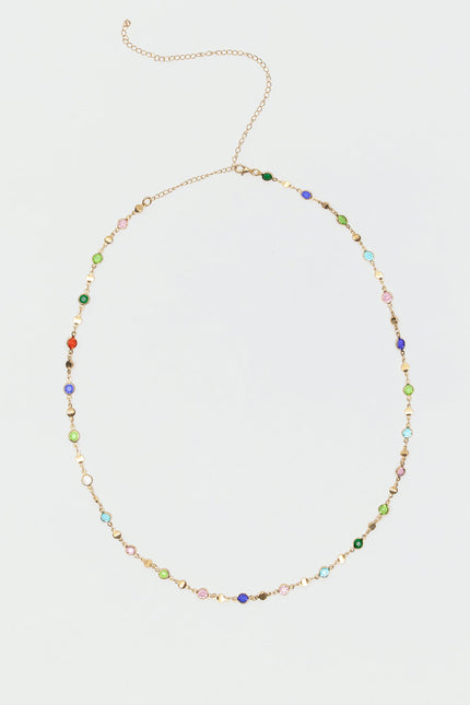 Gemstone Belly Chain - Gold