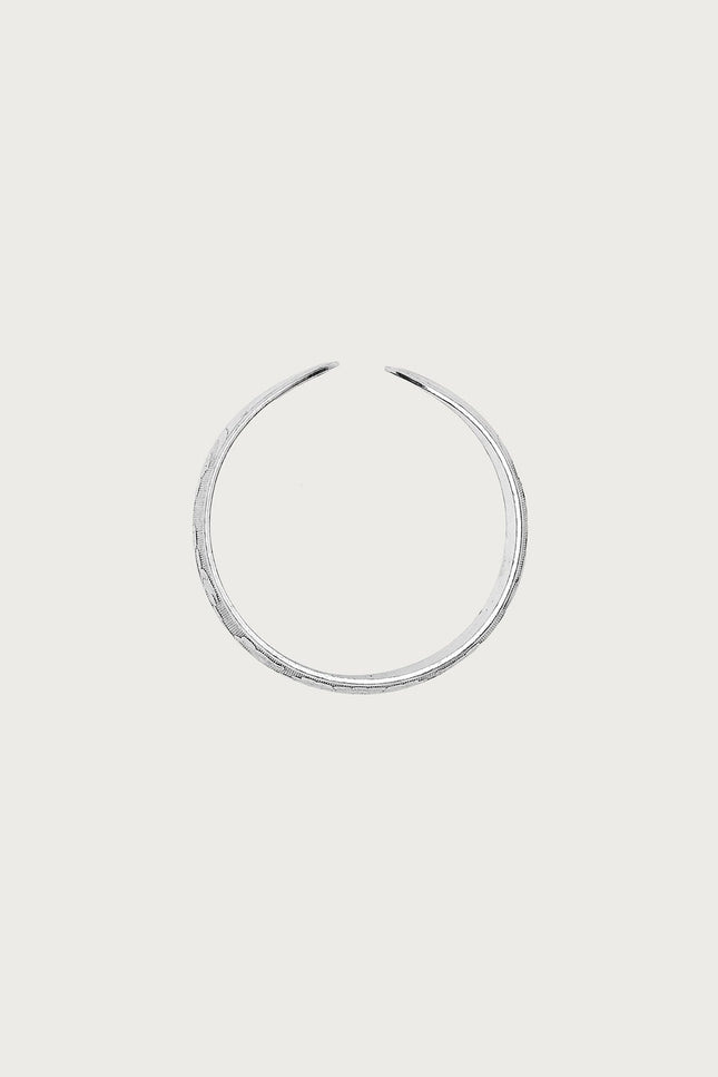 Engraved Floral Bangle Bracelet