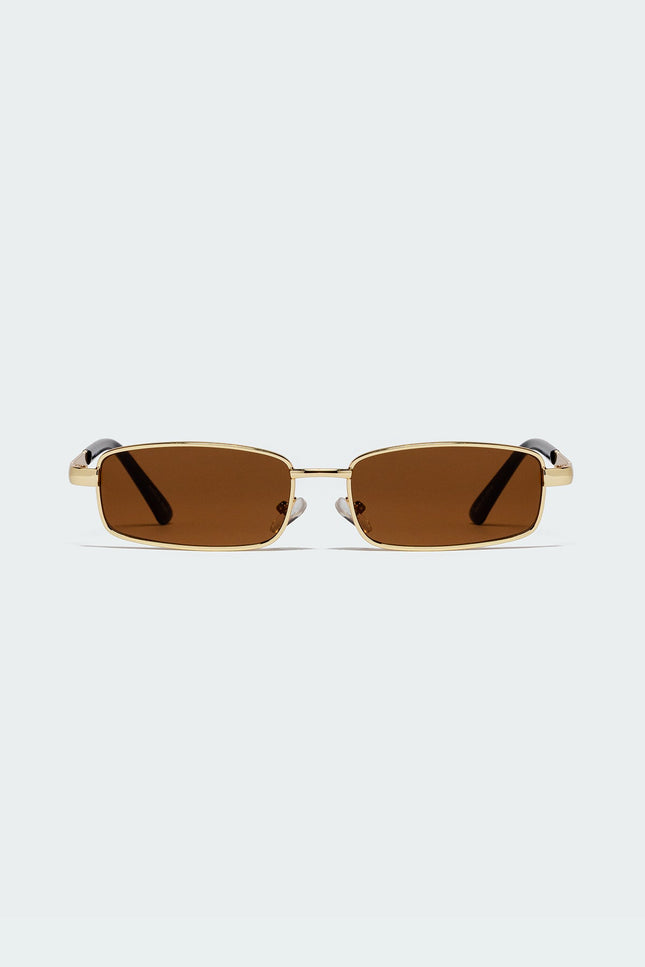 Galvin Rectangle Sunglasses - Gold