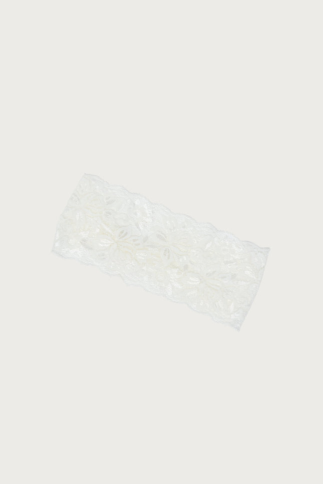 Mitsy Lace Headband - White