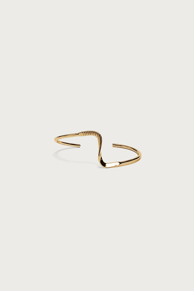 Xanthe Twist Bangle Bracelet - Gold