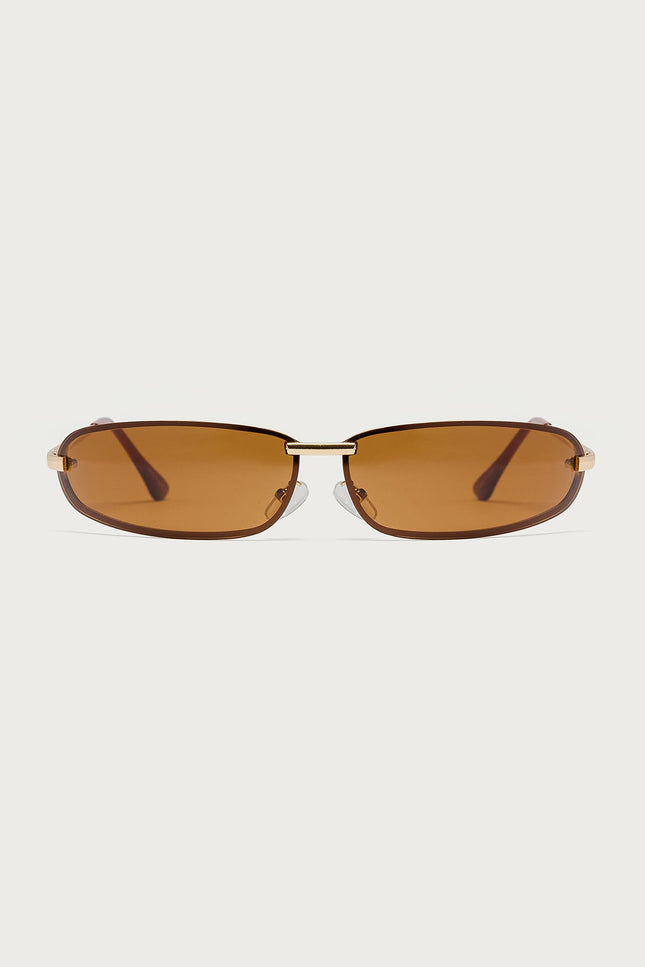 Golden Era Oval Sunglasses - Brown