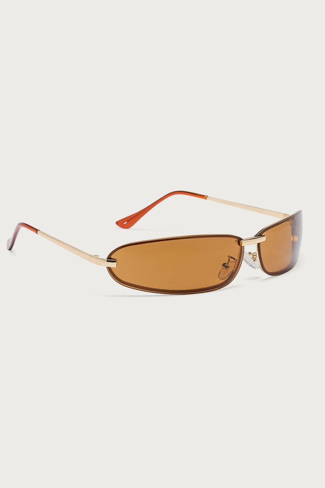 Golden Era Oval Sunglasses - Brown