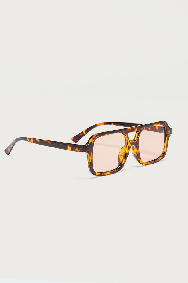 Gianni Square Sunglasses - Brown