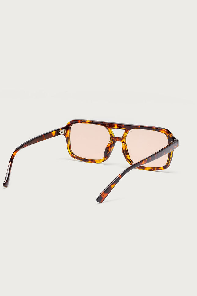 Gianni Square Sunglasses - Brown
