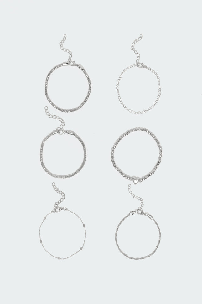 Stacked Up Bracelet Pack - Silver