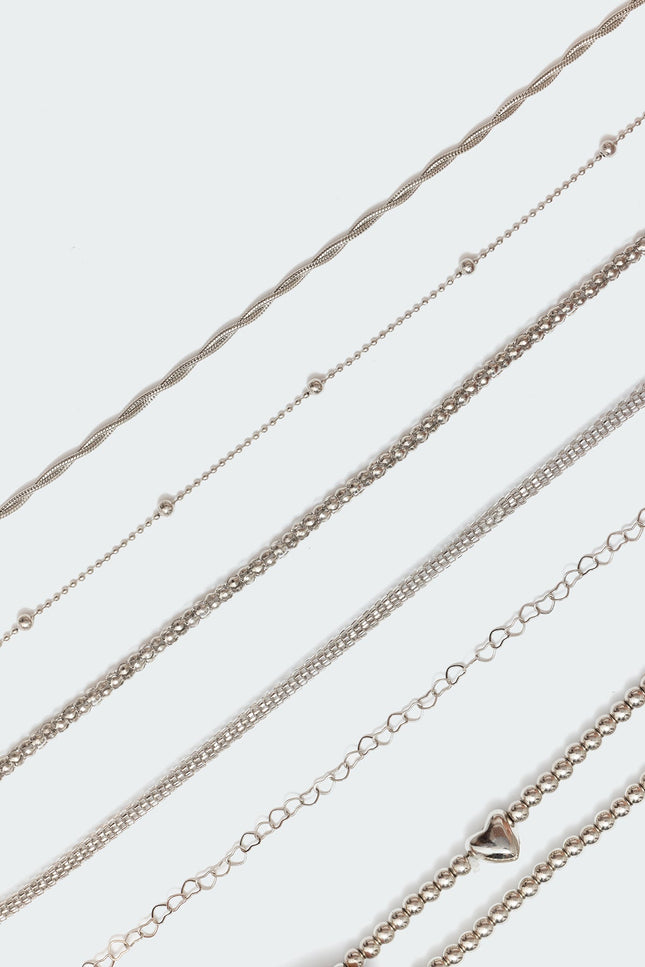 Stacked Up Bracelet Pack - Silver