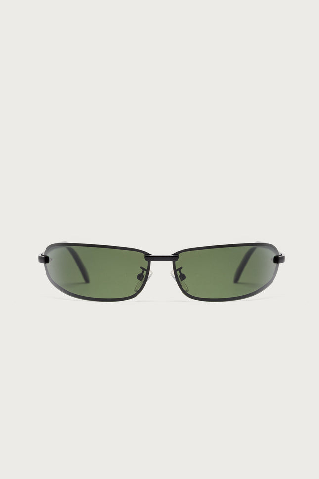 Golden Era Oval Sunglasses - Black