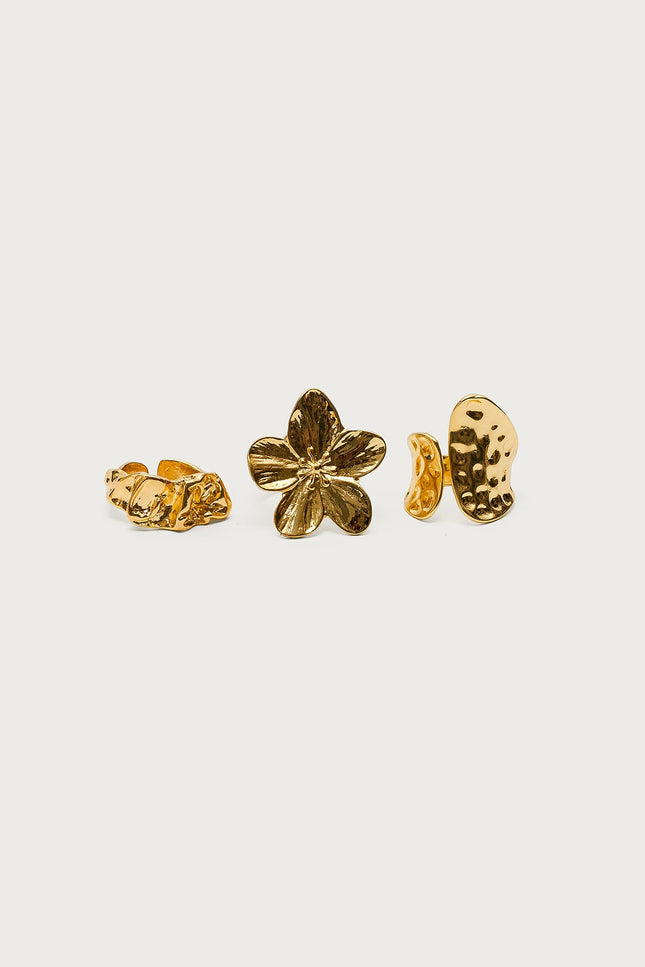 Statement Assorted Ring Pack - Gold